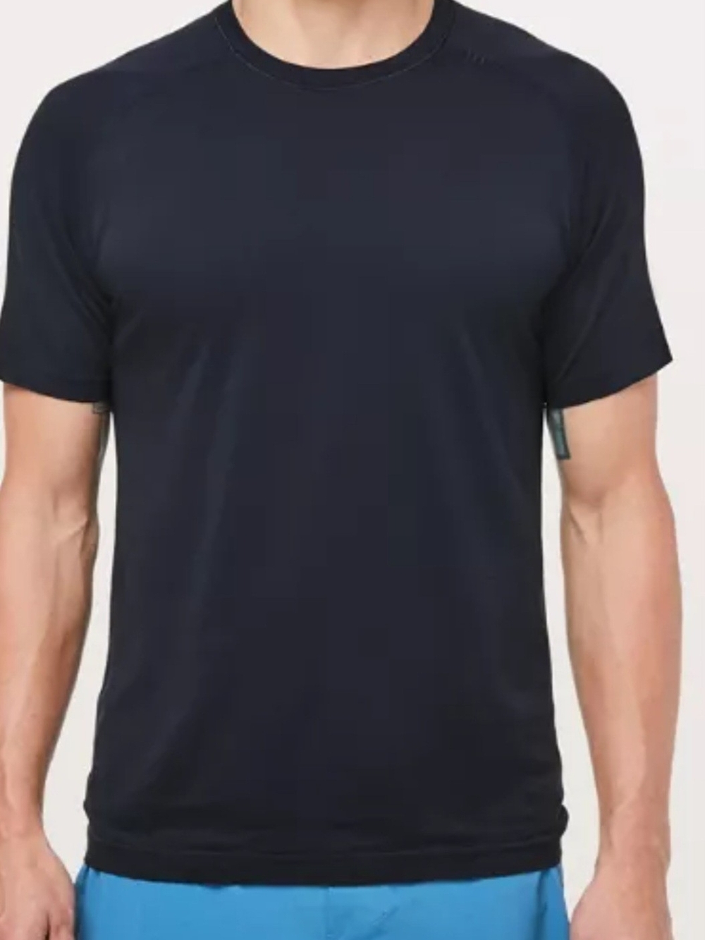 Men's Crew Neck T-Shirt - Blue